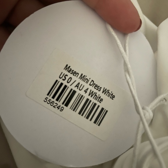 Princess Polly White Halter Neck Ruched Bodycon Mini Dress Size 0 NWT - Picture 7 of 7